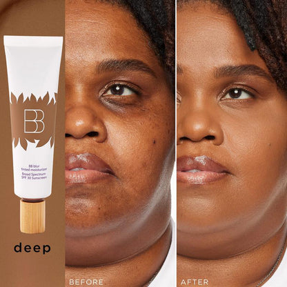 blur tinted moisturizer with blush free SPF 30 - instantly brightens, hydrates & smooths your skin