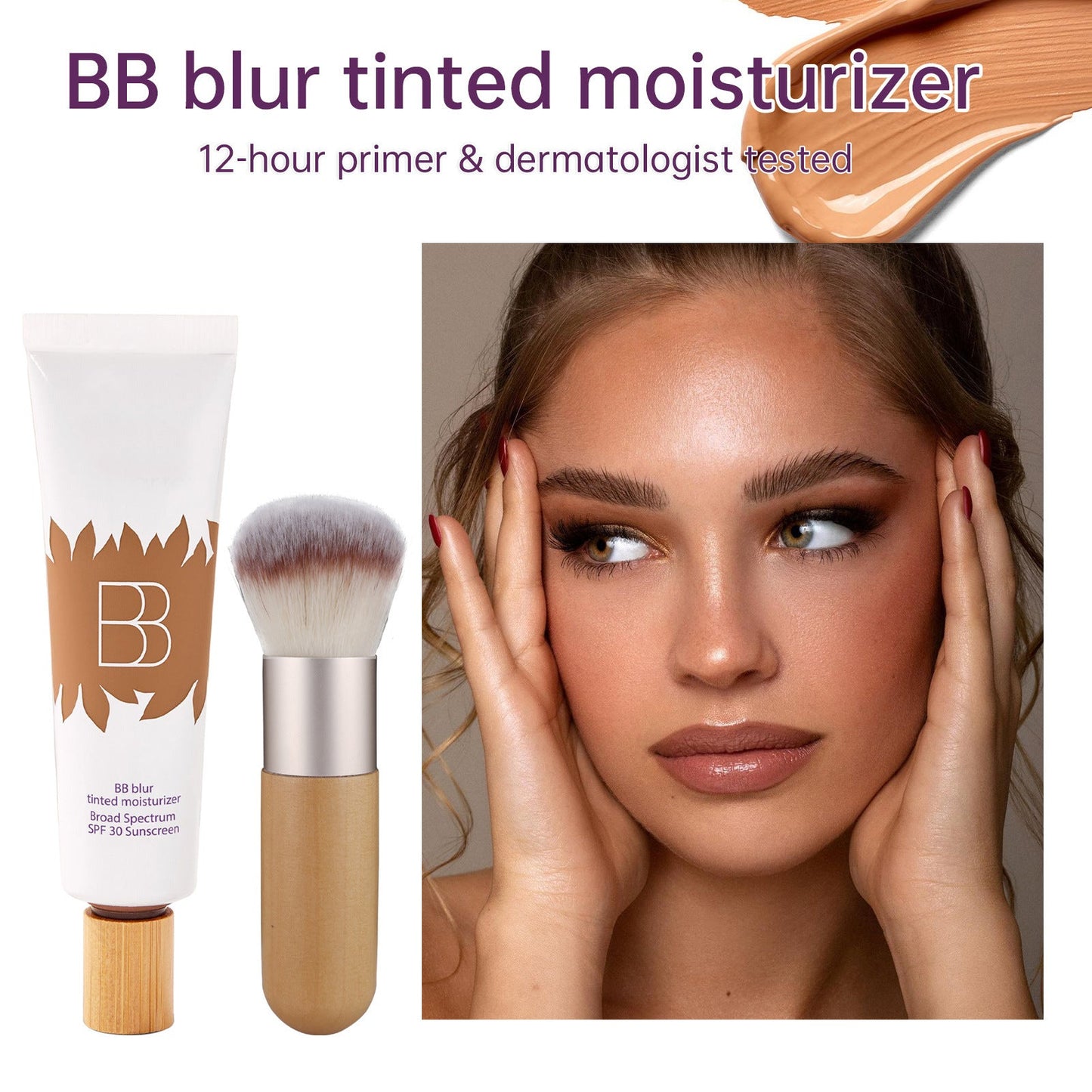 blur tinted moisturizer with blush free SPF 30 - instantly brightens, hydrates & smooths your skin