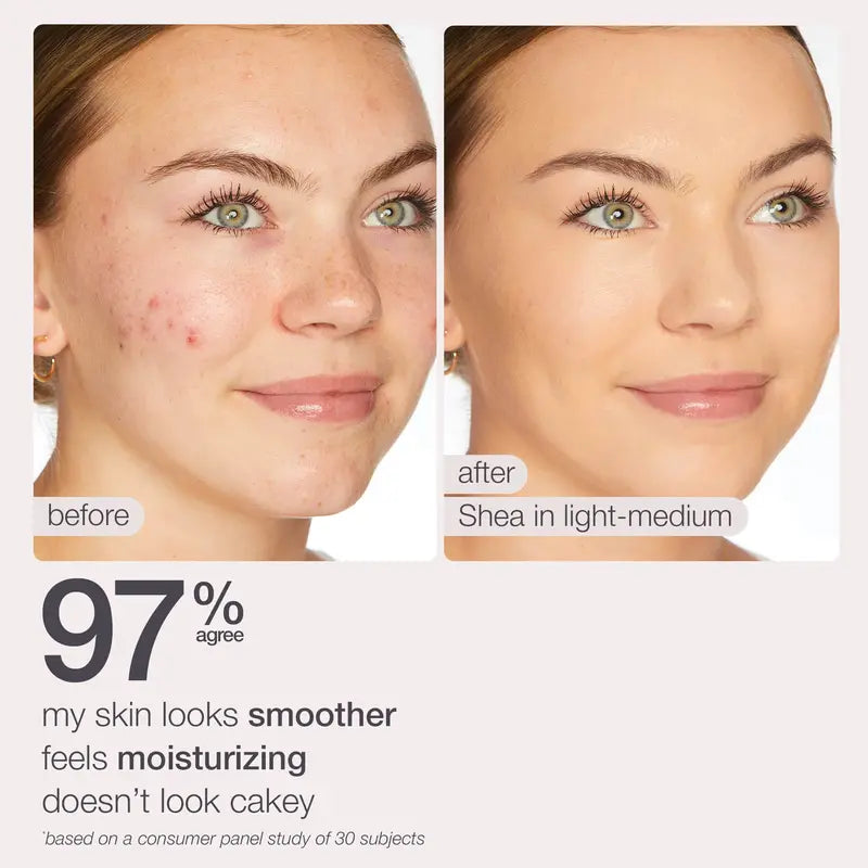 blur tinted moisturizer with blush free SPF 30 - instantly brightens, hydrates & smooths your skin