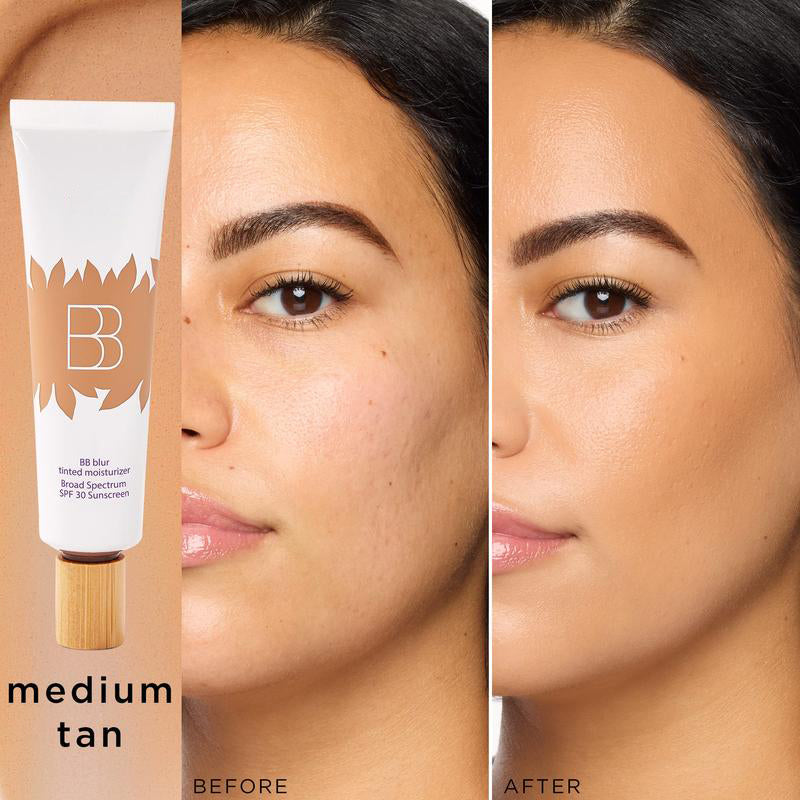 blur tinted moisturizer with blush free SPF 30 - instantly brightens, hydrates & smooths your skin