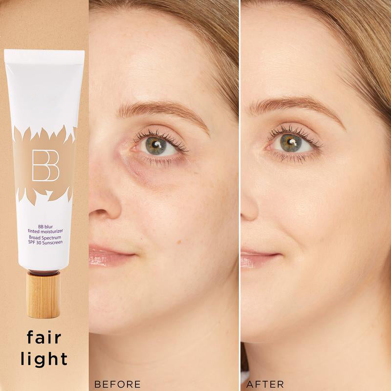 blur tinted moisturizer with blush free SPF 30 - instantly brightens, hydrates & smooths your skin