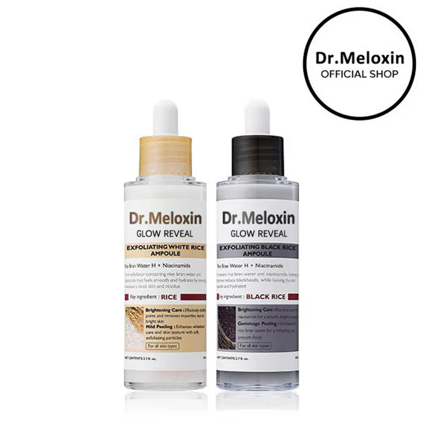 [Dr.Meloxin Official] 🏆 Peel Shot Glow Rice Ampoule Duo