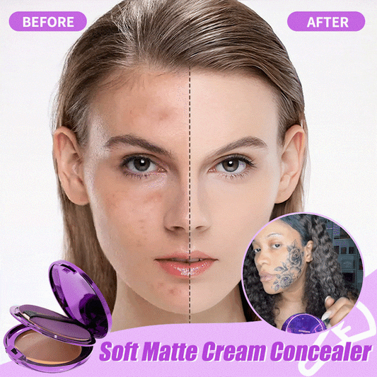 Final 6 Hours: 60%OFF-Evanesce Soft Matte Cream Concealer with Brush FREE !💜